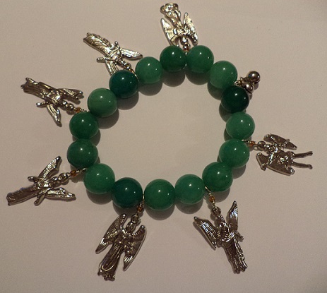 Pulsera 7 Arcangeles verde