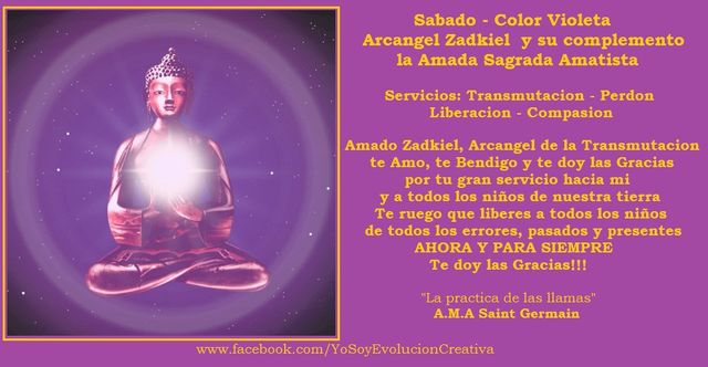 7º Rayo - Violeta - Medita 3 minutos al dia, Perdonate y dedicate a amarte y dar todo ese amor que llevas dentro